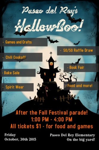 Volunteer: Paseo del Rey Elementary Fall Festival @ Paseo del Rey Elementary School | Los Angeles | California | United States