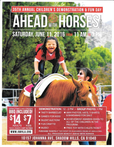 AWH: Children’s Annual Demonstration & Fun Day @ Ahead With Horses | Los Angeles | California | United States