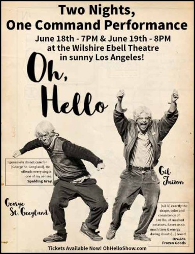 “Oh Hello” at the Wilshire Ebell @ Wilshire Ebell Theatre | Los Angeles | California | United States